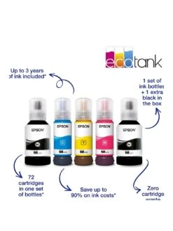 Epson® Epson EcoTank ET-3850 Wireless Inkjet Printer 7 Epson® Epson EcoTank ET-3850 Wireless Inkjet Printer -Digital Station TUKQE SQ3 0000000004 BLACK SLa