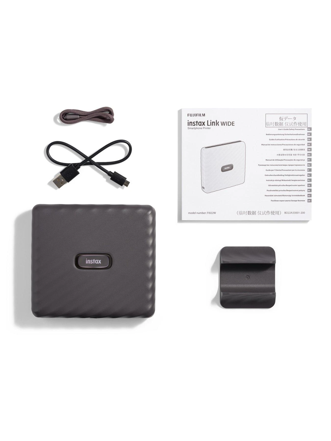 Fujifilm Instax Link Wide Printer - Mocha Gray 4 Fujifilm Instax Link Wide Printer - Mocha Gray - Image 4