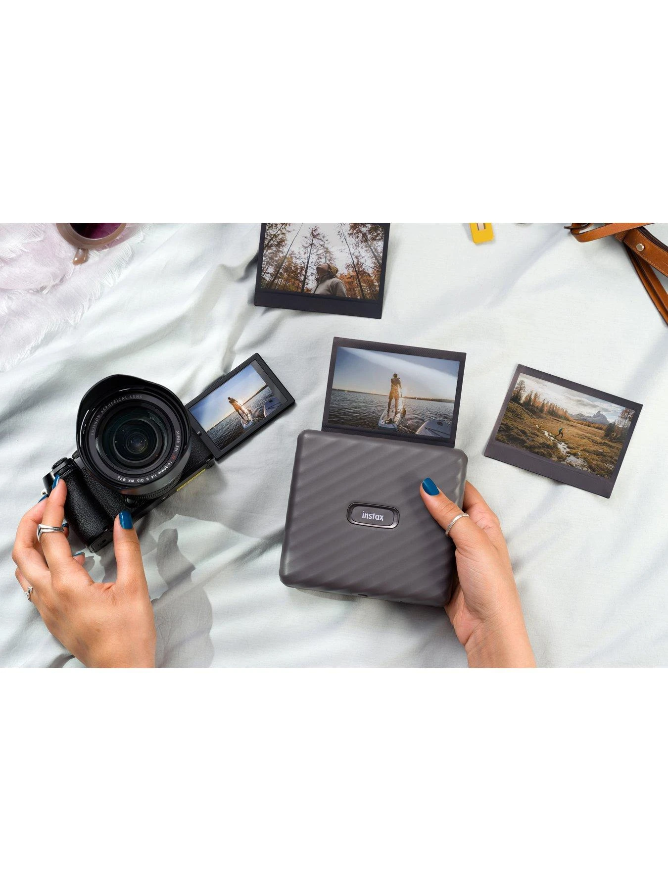 Fujifilm Instax Link Wide Printer - Mocha Gray 6 Fujifilm Instax Link Wide Printer - Mocha Gray - Image 6
