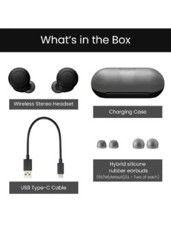 Sony WF-C500 Truly Wireless Earphones -Digital Station U4PTJ SQ6 0000000004 BLACK SLd2