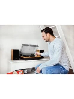 Lenco LS-300 Wood Turntable And Hi Fi Speakers 13 Lenco LS-300 Wood Turntable And Hi Fi Speakers -Digital Station UAFXV SQ7 0000000094 WOOD SLd3