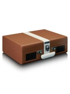 Lenco TT-120BNWH Suitcase Turntable With Bluetooth -Digital Station UAFY3 SQ4 0000000143 BROWN SLd