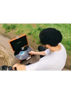 Lenco TT-120BNWH Suitcase Turntable With Bluetooth -Digital Station UAFY3 SQ7 0000000143 BROWN SLd3