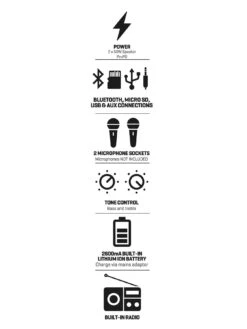 Daewoo 100W Bluetooth Barrel Speaker 11 Daewoo 100W Bluetooth Barrel Speaker -Digital Station UC9NW SQ6 0000000004 BLACK SLd2