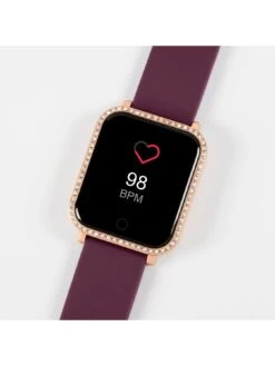 Reflex Active Series 6 Smart Watch With Colour Touch Screen & Stone Set Case With Up To 7 Day Battery Life -Digital Station UFHY6 SQ3 0000000151 BURGUNDY MDd