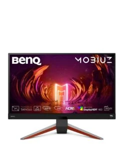 BenQ EX2710Q 27-inch QHD IPS Monitor Eye Care 165Hz FreeSync HDR400 Monitor (HDMI, DP, 2560x1440, 1000:1, 1ms, 400cd/m²) - Dark Grey