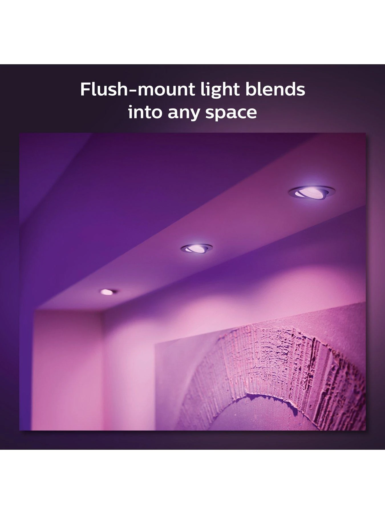 Philips Hue Centura Hue Recessed R. Aluminium 3x5.7W 2 Philips Hue Centura Hue Recessed R. Aluminium 3x5.7W - Image 2