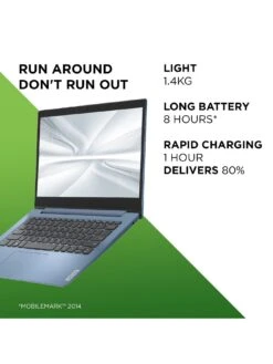 Lenovo IdeaPad 1 Laptop - 14in HD, Intel Celeron, 4GB RAM, 64GB Storage - Ice Blue -Digital Station UN6MR SQ4 0000000020 BLUE SLd