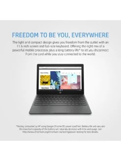 HP 11a-ne0000na Chromebook - 11.6in HD, MediaTek MT8183, 4GB RAM, 64GB Storage - Grey -Digital Station UPFHJ SQ4 0000000005 GREY SLd