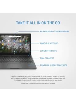 HP 11a-ne0000na Chromebook - 11.6in HD, MediaTek MT8183, 4GB RAM, 64GB Storage - Grey -Digital Station UPFHJ SQ5 0000000005 GREY SLd1