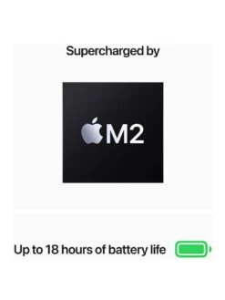 Apple MacBook Air (M2, 2022) 13.6 Inch with 8-Core CPU And 8-Core GPU, 256GB SSD - Space Grey -Digital Station UQR7T SQ3 0000000674 SPACE GREY SLa