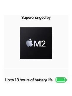 Apple MacBook Air (M2, 2022) 13.6 Inch with 8-Core CPU And 8-Core GPU, 256GB SSD - Starlight -Digital Station UQR7X SQ3 0000016239 STARLIGHT SLa