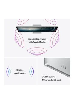 Apple Studio Display, 27 Inch With Standard Glass, Tilt Adjustable Stand -Digital Station UQR9W SQ3 0000000035 SILVER SLa