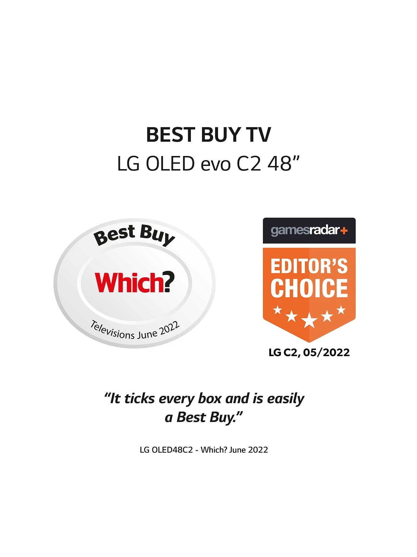 LG OLED Evo C2 - 48 Inch, 4K Ultra HD, Smart TV 2 LG OLED Evo C2 - 48 Inch, 4K Ultra HD, Smart TV - Image 2