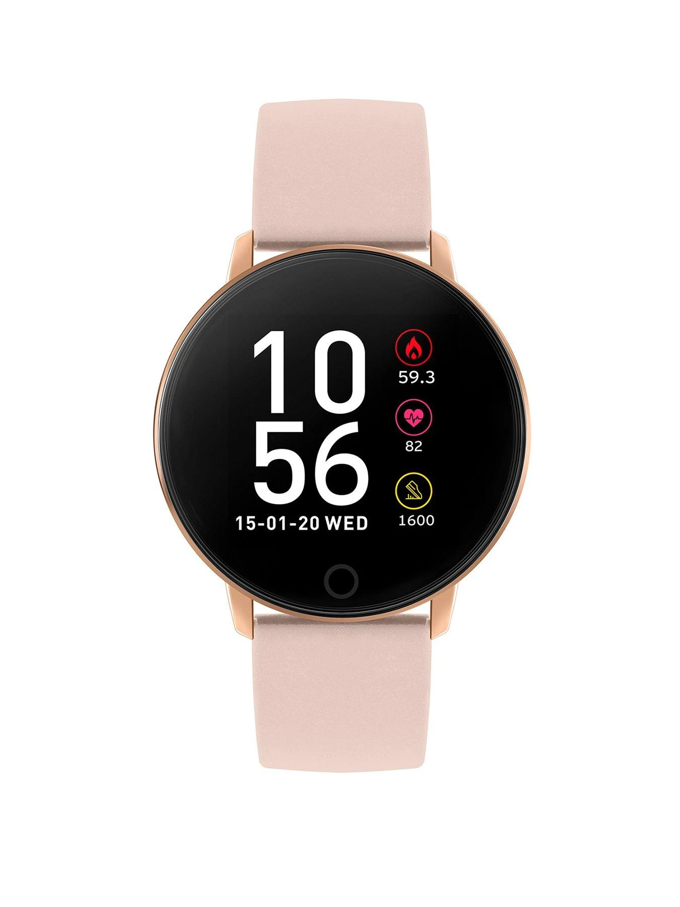 Reflex Active Series 5 Smart Watch With Heart Rate Monitor, Colour Touch Screen And Nude Pink Silicone Strap 1 Reflex Active Series 5 Smart Watch With Heart Rate Monitor, Colour Touch Screen And Nude Pink Silicone Strap