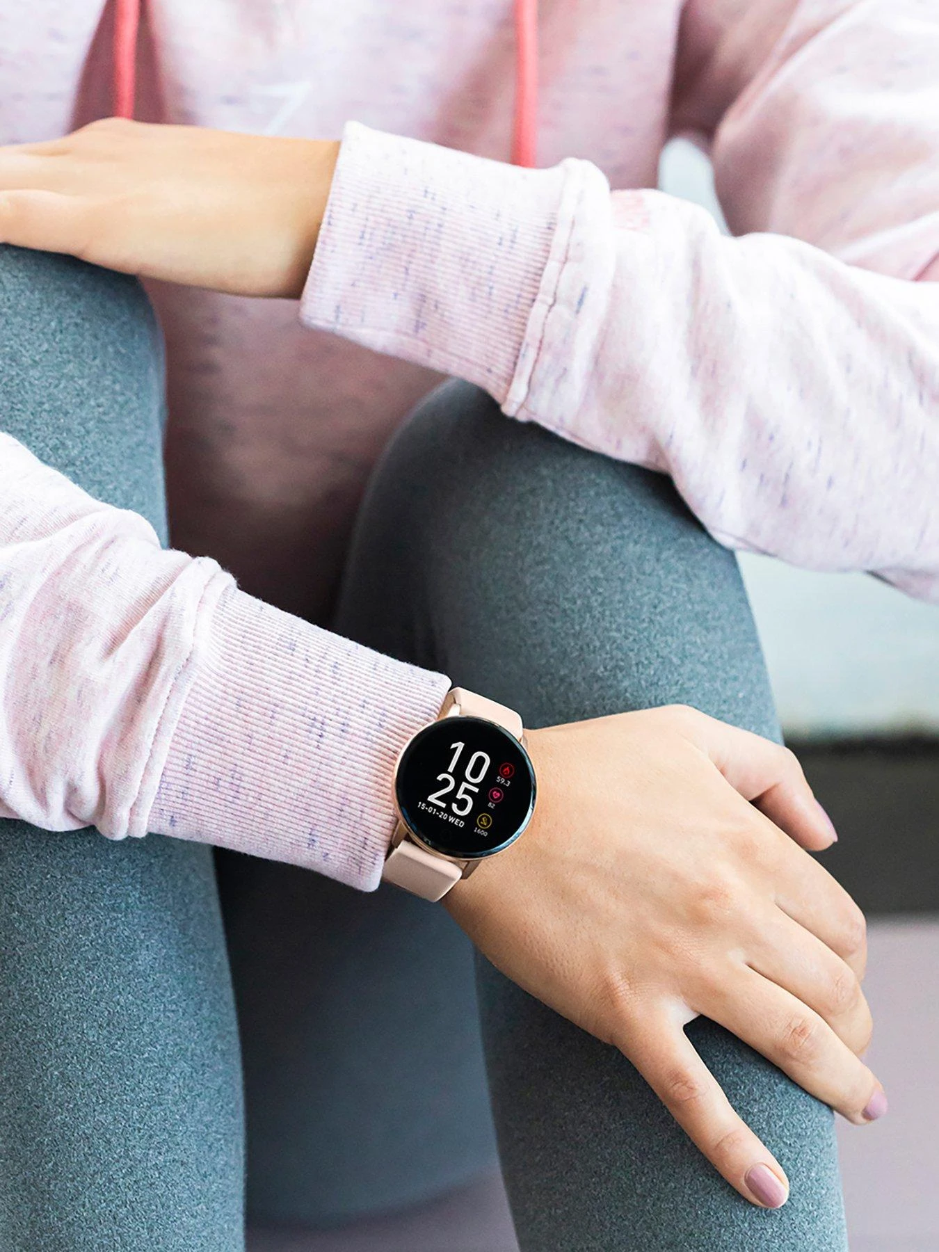 Reflex Active Series 5 Smart Watch With Heart Rate Monitor, Colour Touch Screen And Nude Pink Silicone Strap 4 Reflex Active Series 5 Smart Watch With Heart Rate Monitor, Colour Touch Screen And Nude Pink Silicone Strap - Image 4