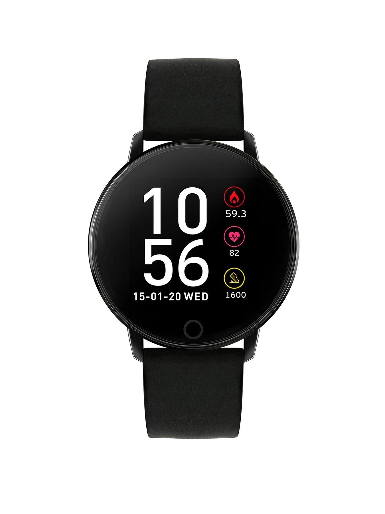 Reflex Active Series 5 Smart Watch With Heart Rate Monitor, Colour Touch Screen And Black Silicone Strap 1 Reflex Active Series 5 Smart Watch With Heart Rate Monitor, Colour Touch Screen And Black Silicone Strap