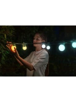 Twinkly Festoon Lights, 20 AWW G45 Bulbs, 0,5 Meter Distance Starter Kit, BT+WiFi, Gen II, IP44 -Digital Station URWFA SQ4 0000000004 BLACK SLd