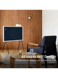 Samsung The Serif In Cloud White, 55 Inch, QLED, 4K HDR, Smart TV -Digital Station UVLDP SQ5 0000000013 WHITE SLd1