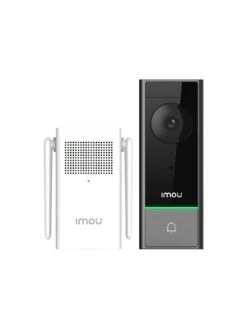 IMOU Outdoor Battery Doorbell, 2K, Built In Spotlight, AI Human Detection, 2 Way Audio -Digital Station UVQ2X SQ4 0000000013 WHITE SLd