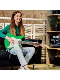 3/4 Size Electric Guitar Ultimate Kit With 10W Amp - 6 Months FREE Lessons - Green -Digital Station UW8G5 SQ6 0000000088 NO COLOR SLd4