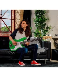Full Size Bass Guitar Ultimate Kit With 15W Amp - 6 Months FREE Lessons - Green 10 Full Size Bass Guitar Ultimate Kit With 15W Amp - 6 Months FREE Lessons - Green -Digital Station UW8G9 SQ5 0000000088 NO COLOR SLd3