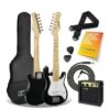 3rd Avenue 3rd Avenue Junior Electric Guitar Pack - Black And White