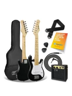 3rd Avenue 3rd Avenue Junior Electric Guitar Pack - Black And White