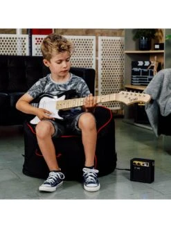 3rd Avenue 3rd Avenue Junior Electric Guitar Pack - Black And White -Digital Station UW8GA SQ6 0000000088 NO COLOR SLd4