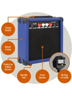 3rd Avenue 15 Watt Electric Guitar Amp - Blue -Digital Station UW8GD SQ4 0000000088 NO COLOR SLd2