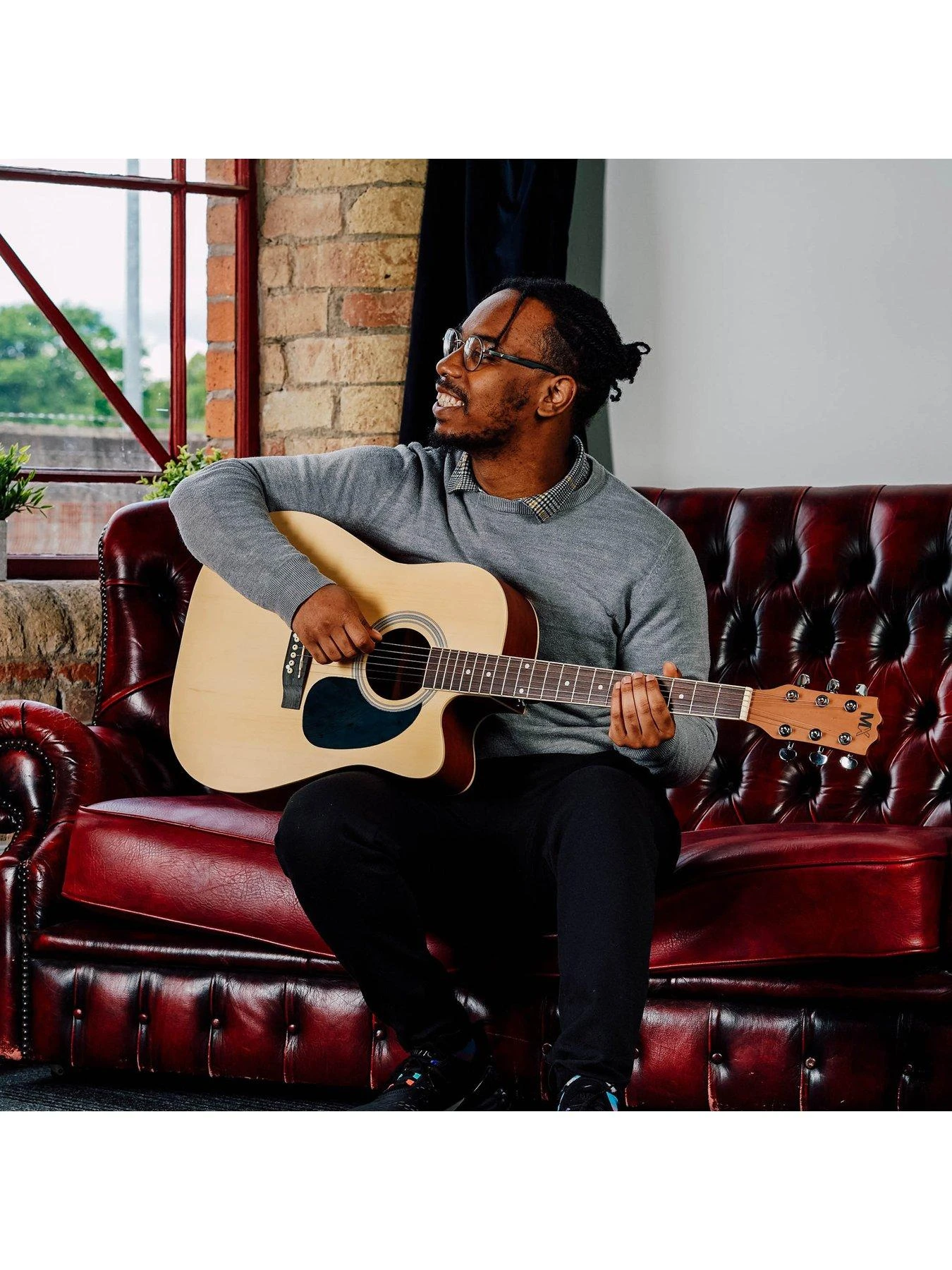 MX By 3rd Avenue Performance Series Acoustic Guitar Full Size Guitar Package - Natural 5 MX By 3rd Avenue Performance Series Acoustic Guitar Full Size Guitar Package - Natural - Image 5