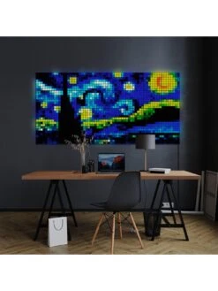 Twinkly Squares Combo Pack App-controlled LED Panels With 64 RGB (16 Million Colours) Pixels With 1 Master Tile + 5 Extensions -Digital Station UXQ9M SQ5 0000000099 N A SLd3