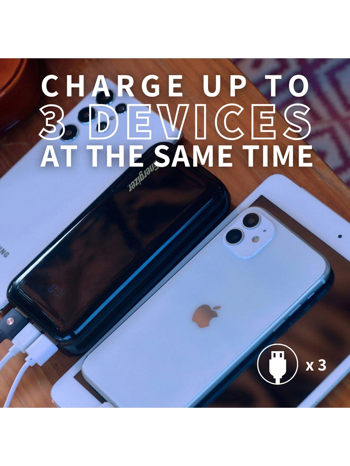 Energizer 20,000mAh Power Bank With USB-C Power Delivery (PD) And 22.5W Smart USB-A (QC/VOOC/SCP) 5 Energizer 20,000mAh Power Bank With USB-C Power Delivery (PD) And 22.5W Smart USB-A (QC/VOOC/SCP) - Image 5