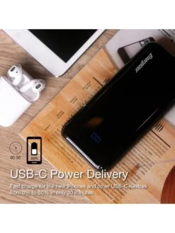 Energizer 10,000mAh Power Bank With USB-C Power Delivery (PD) And 22.5W Smart USB-A (QC/VOOC/SCP) -Digital Station UZK4B SQ5 0000000099 N A SLd1