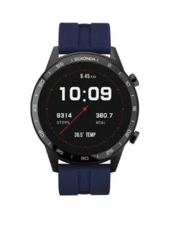 Sekonda Active Men's Silicone Strap Smartwatch - Blue/Black