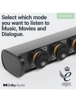 Majority Everest 300W 5.1 Dolby Audio Soundbar With Wireless Sub And Satellite Speakers -Digital Station V48VQ SQ5 0000000004 BLACK SLd1