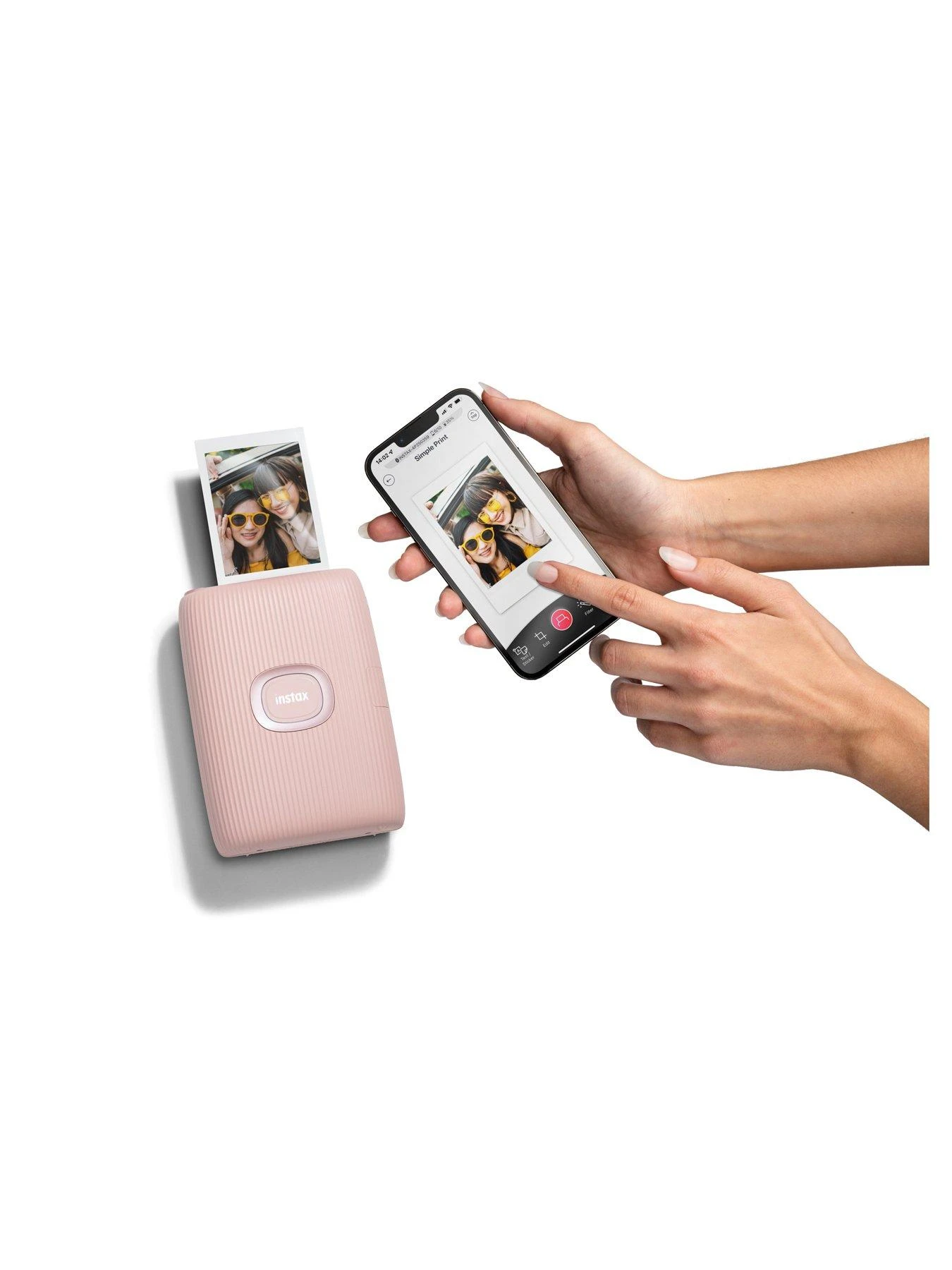 Fujifilm Instax Mini Link 2 Wireless Smartphone Photo Printer - Soft Pink 6 Fujifilm Instax Mini Link 2 Wireless Smartphone Photo Printer - Soft Pink - Image 6