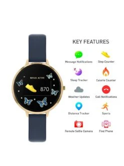Reflex Active Series 3 Smart Watch With Colour Touch Screen, Crown Navigation And Up To 7 Day Battery Life 8 Reflex Active Series 3 Smart Watch With Colour Touch Screen, Crown Navigation And Up To 7 Day Battery Life -Digital Station V4WBC SQ2 0000000048 NAVY SLa