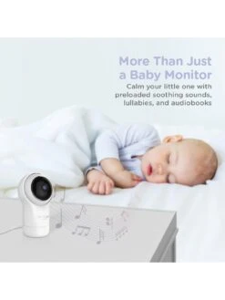 Hubble Nursery View Pro 5" Video Baby Monitor With Remote, Pan, Tilt & Zoom -Digital Station V54AT SQ6 0000000013 WHITE SLd3