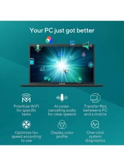 Asus VivoBook 15 X1500EA-EJ2670W Laptop - 15.6in FHD, Intel Pentium Gold, 8GB RAM, 256GB Storage - Black 11 Asus VivoBook 15 X1500EA-EJ2670W Laptop - 15.6in FHD, Intel Pentium Gold, 8GB RAM, 256GB Storage - Black -Digital Station V5PRX SQ5 0000000004 BLACK SLd1