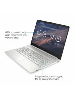HP Laptop 15s-fq2037na - 15.6in FHD, Intel Core I5-1135G7, 8GB RAM, 256GB SSD - Silver -Digital Station V68FT SQ4 0000000035 SILVER SLd