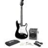 RockJam Full Size Electric Guitar Super Kit RJEG06 Black