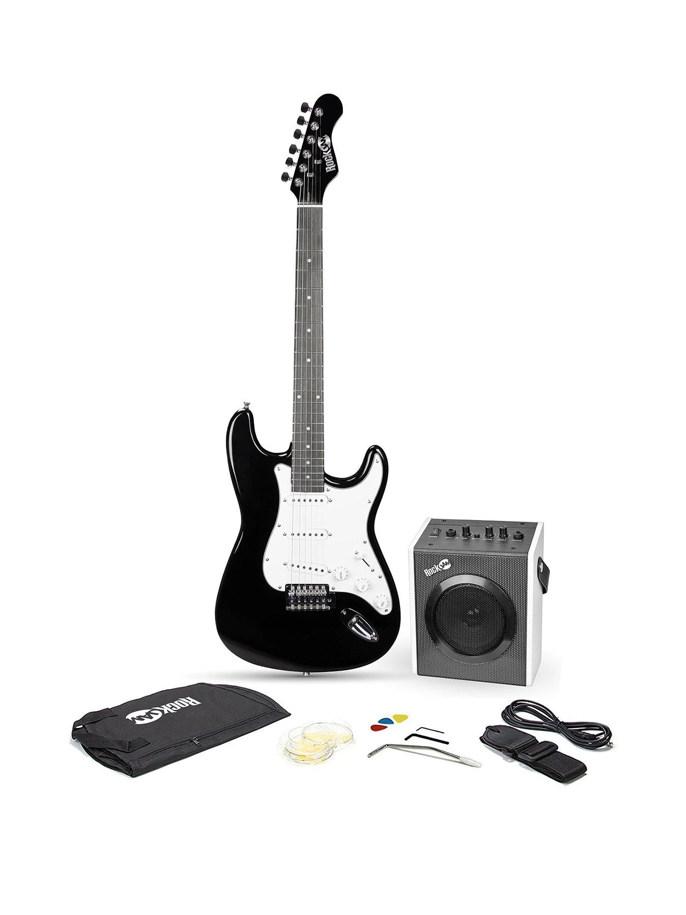RockJam Full Size Electric Guitar Super Kit RJEG06 Black 1 RockJam Full Size Electric Guitar Super Kit RJEG06 Black