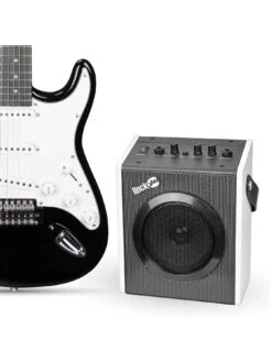 RockJam Full Size Electric Guitar Super Kit RJEG06 Black 8 RockJam Full Size Electric Guitar Super Kit RJEG06 Black -Digital Station V7EA3 SQ3 0000000004 BLACK SLd1