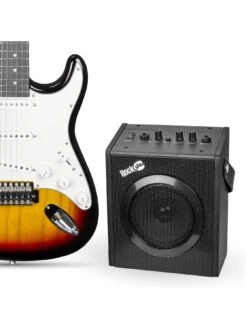 RockJam Full Size Electric Guitar Super Kit RJEG06 Sunburst -Digital Station V7EA4 SQ3 0000003989 SUNBURST SLd1