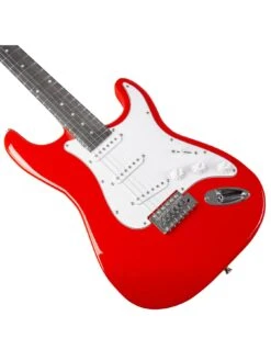 RockJam Full Size Electric Guitar Super Kit RJEG06 Red -Digital Station V7EA5 SQ6 0000000017 RED SLd4