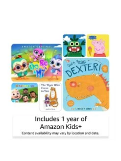 Amazon Fire 7 Kids Tablet , 7" Display, Ages 3-7, 16 GB -Digital Station V7HME SQ3 0000000039 PURPLE SLa