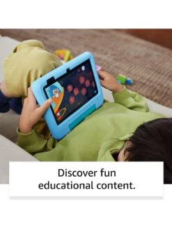 Amazon Fire 7 Kids Tablet , 7" Display, Ages 3-7, 16 GB -Digital Station V7HME SQ4 0000000039 PURPLE SLd