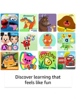 Amazon Fire HD 10 Kids Tablet - 10.1in 1080p Full HD Display, 32GB, Kid-Proof Case, For Kids Aged 3+ Years -Digital Station V7HMN SQ4 0000000082 TEAL SLd