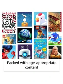 Amazon Fire HD 10 Kids Pro Tablet - 10.1in 1080p Full HD Display, 32GB, Kid-Friendly Case, For School-aged Kids -Digital Station V7HMQ SQ4 0000000020 BLUE SLd